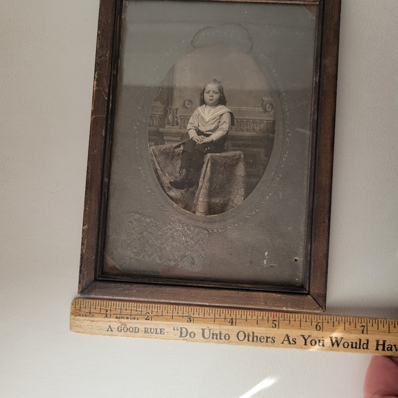 Antique Vintage Framed Child Portrait ~ Cleveland, OH ~ Gallery Wall ~ See Notes - Picture 13 of 16
